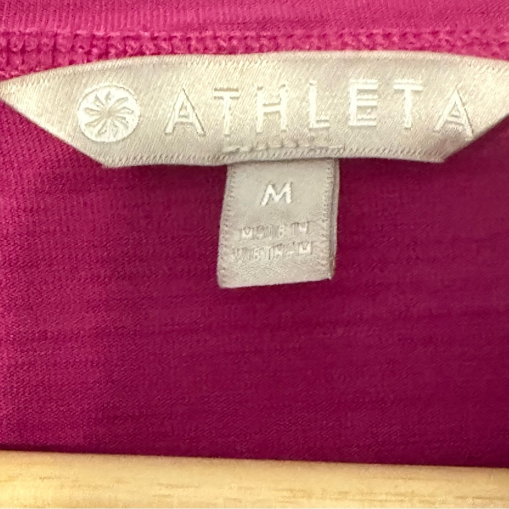 Athleta Fuchsia Zip-Up Hoodie lightweight flaw - Picture 2 of 16